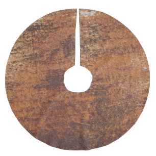 Rusty Textured Metal Surface Polyester Weihnachtsbaumdecke