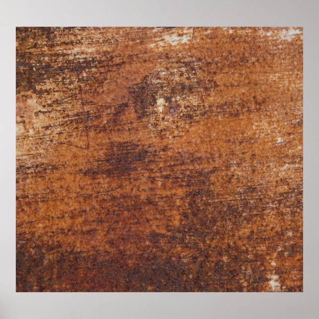 Rusty Textured Metal Surface Poster (Vorne)