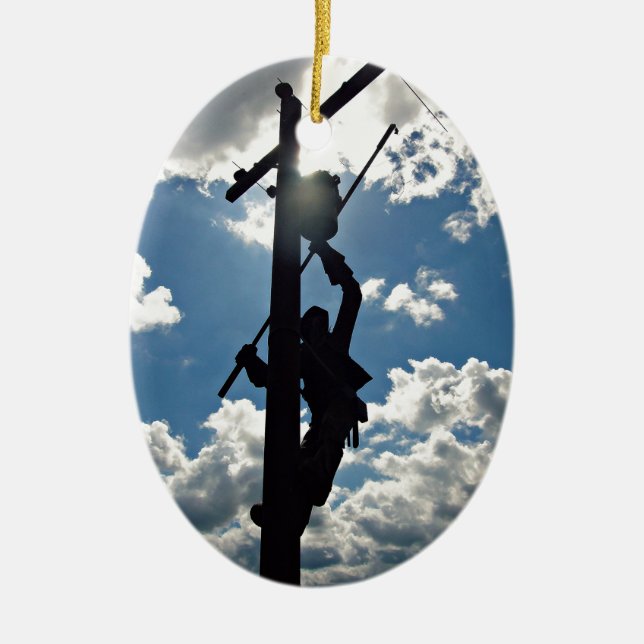 Rusty the Lineman Ornament (Vorne)