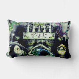 Rusty und Mossy Motor Doppelseitiges Dieselpunk Th Lendenkissen