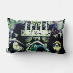 Rusty und Mossy Motor Doppelseitiges Dieselpunk Th Lendenkissen