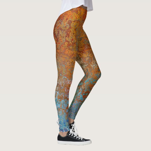 Rusty, Verdigris, Grunge Steampunk Leggings (Rechts)