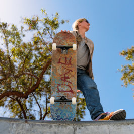Rusty, Verdigris, Grunge Steampunk Personalisiert Skateboard