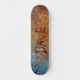 Rusty, Verdigris, Grunge Steampunk Personalisiert Skateboard