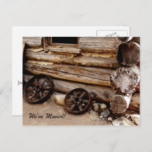 Rusty Wagon Wheels - Neue Adressenankündigung Ankündigungspostkarte