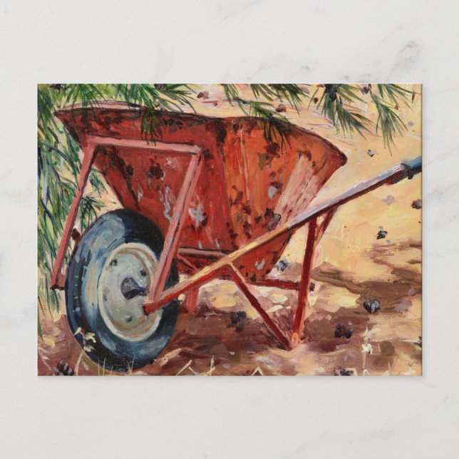 Rusty Wheelbarrow 2009 Postkarte (Vorderseite)