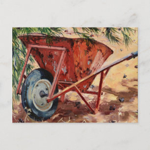 Rusty Wheelbarrow 2009 Postkarte