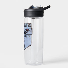 Ruta 3 Ushuaia Patagonia Straßenschild Trinkflasche