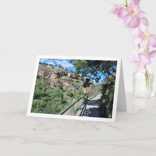 Ruta del Agua Bridge, Chelva, Valencia, Spanien Karte (Orchidee)