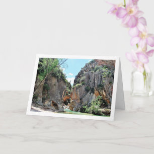 Ruta del Agua in Chelva, Valencia, Spanien Karte