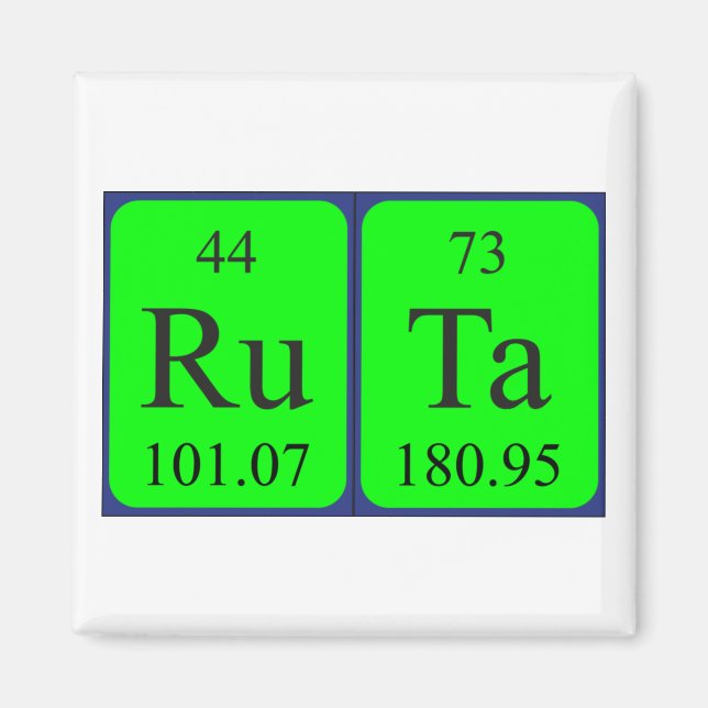 Ruta-Periodenmagnet Magnet (Vorne)