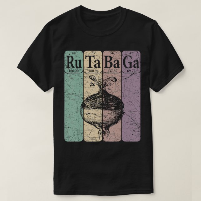 Rutabaga Periodic Table Elements Swede Rutabaga Re T-Shirt (Design vorne)