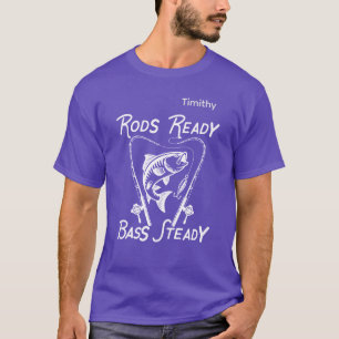 Ruten bereit, Bass ruhig, individuelles SVG-Grafik T-Shirt