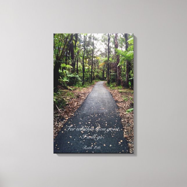 Ruth 1:16 leinwanddruck (Vorderseite)