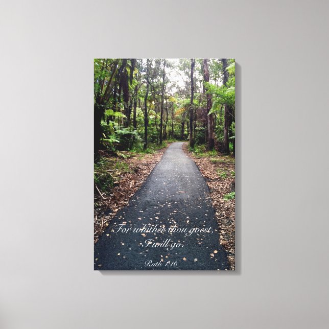 Ruth 1:16 leinwanddruck (Vorderseite)