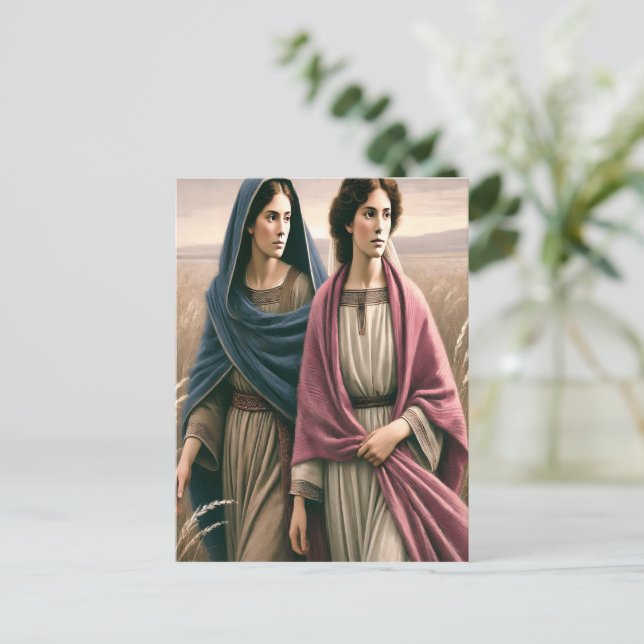 Ruth 1 Hand in Hand Reise Postkarte (Stehend Vorderseite)