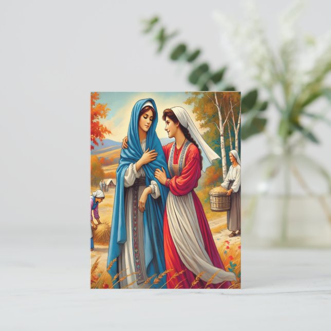 Ruth 1 Hingabe auf einem treuen Weg Postkarte (Stehend Vorderseite)