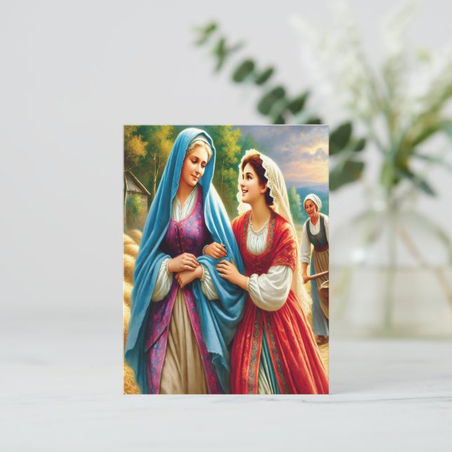 Ruth 1 Reise zu neuen Anfängen Postkarte (Stehend Vorderseite)