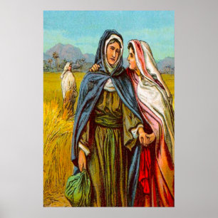 Ruth 1 Ruth geht mit Naomi Poster