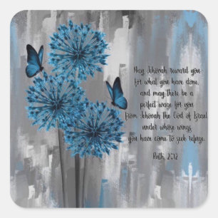 Ruth 2:12 quadratischer aufkleber