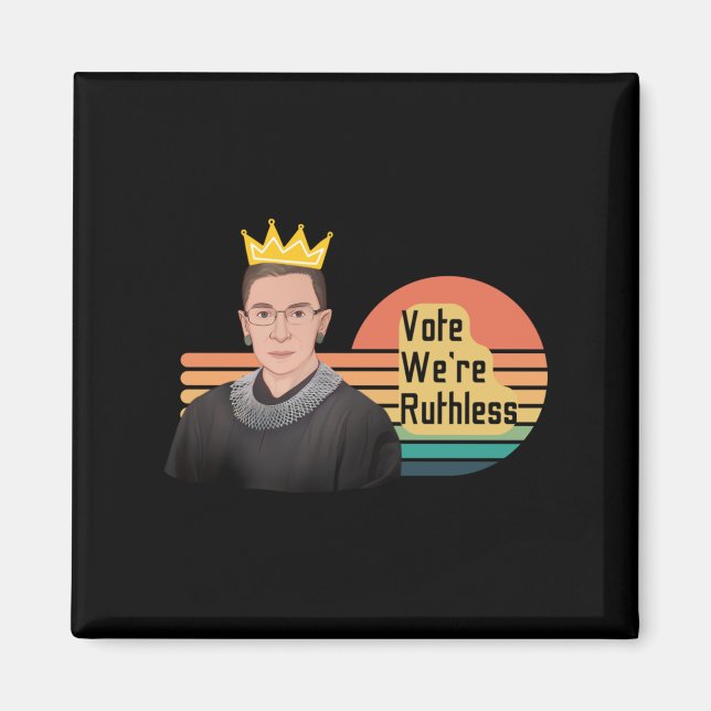 Ruth Bader Ginsberg RBG Magnet (Vorne)