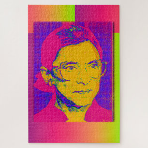 Ruth Bader Ginsburg 1983, Pop Art Portrait Puzzle