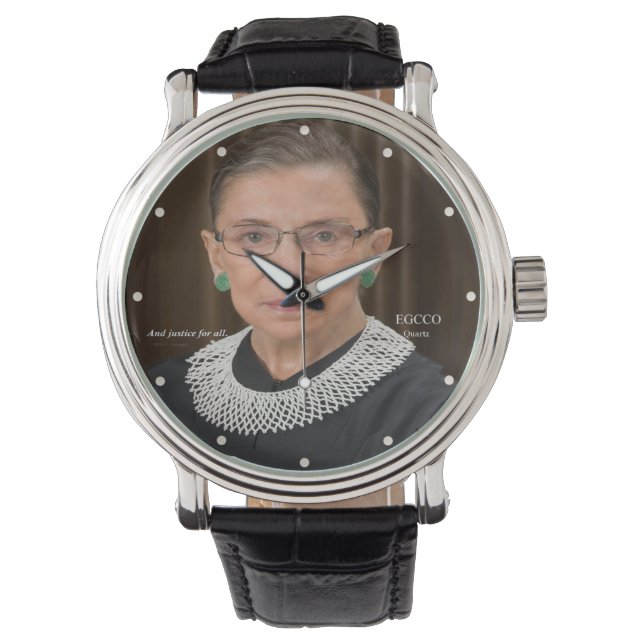 Ruth Bader Ginsburg Armbanduhr (Vorderseite)