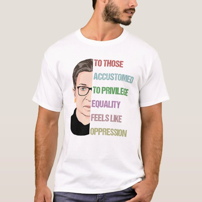 Ruth Bader Ginsburg, berühmtes RBG Poster T-Shirt (Vorderseite)