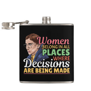 Ruth Bader Ginsburg Feministische Anwältin Richter Flachmann