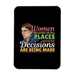 Ruth Bader Ginsburg Feministische Anwältin Richter Magnet