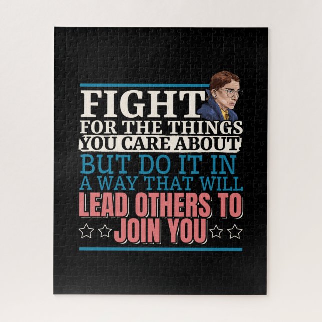 Ruth Bader Ginsburg führt andere an Puzzle (Vertikal)