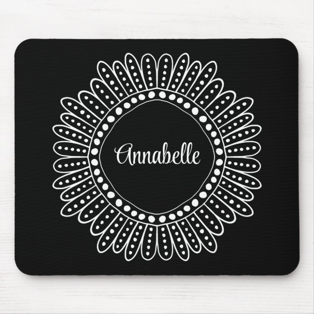 Ruth Bader Ginsburg Inspirierte Dissent Collar Mousepad (Vorne)