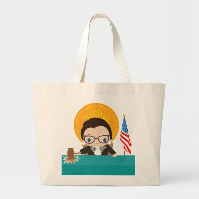Ruth Bader Ginsburg Jumbo Stoffbeutel (Vorne)