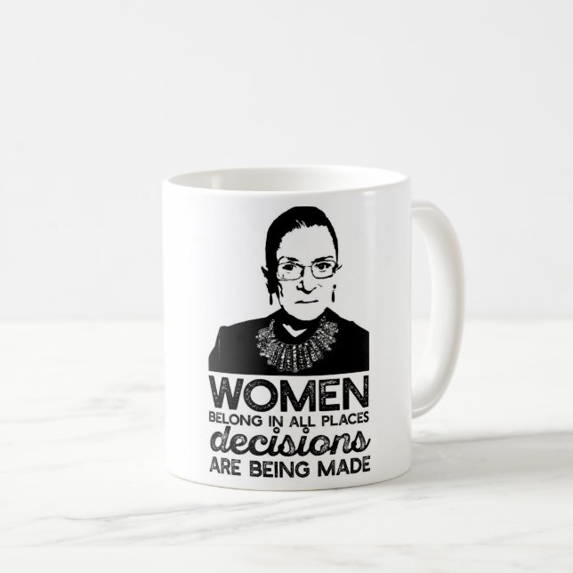 Ruth Bader Ginsburg Kaffeetasse (VorderseiteRechts)