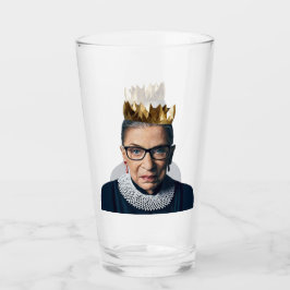 Ruth Bader Ginsburg mit Goldkrone Glas