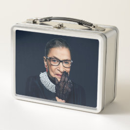 Ruth Bader Ginsburg mit Handschuh Metall Brotdose