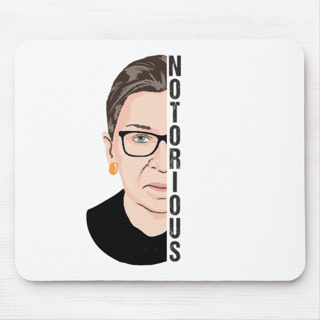 Ruth Bader Ginsburg, Notorious RBG, Notorious Mousepad (Vorne)