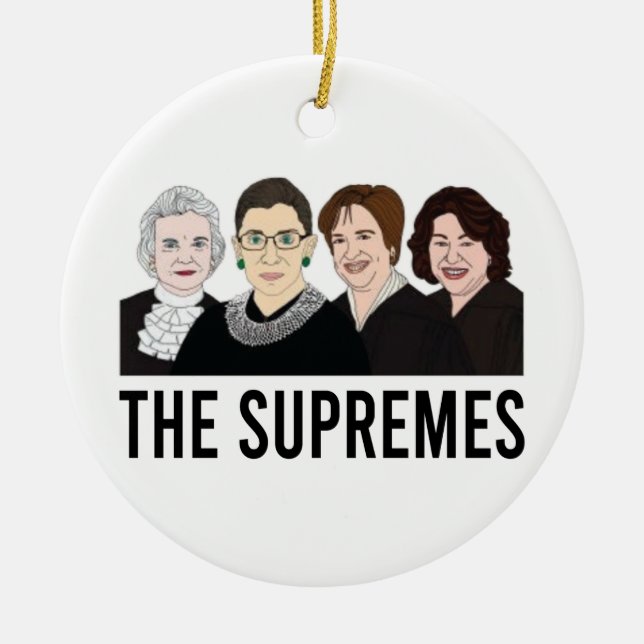 Ruth Bader Ginsburg, Oberster Gerichtshof Frauen Keramik Ornament (Vorne)