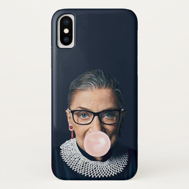 Ruth Bader Ginsburg Pink Bubble gum Case-Mate iPhone Hülle (Rückseite)