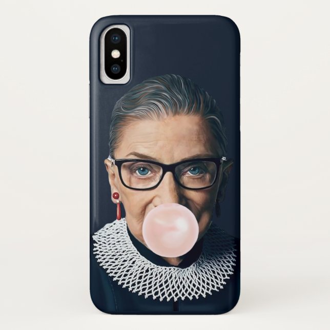 Ruth Bader Ginsburg Pink Bubble gum Case-Mate iPhone Hülle (Rückseite)