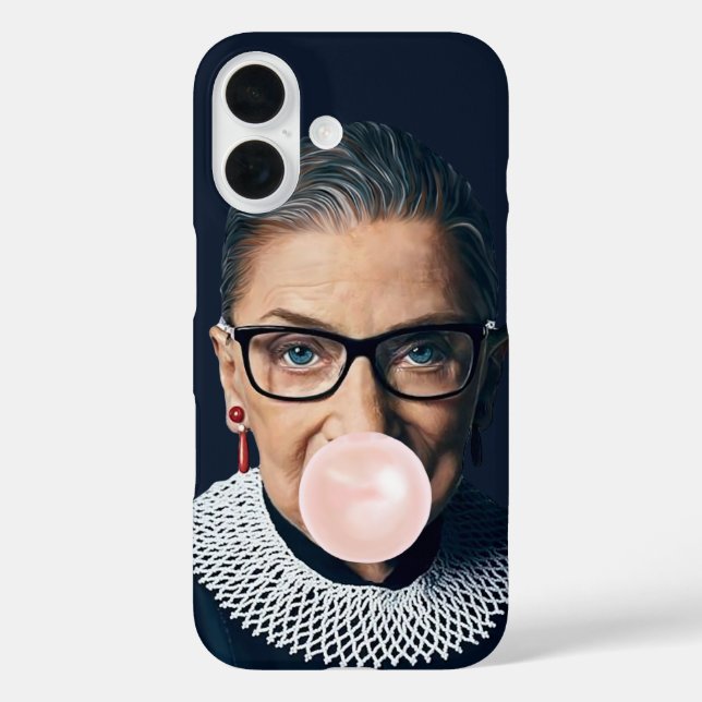 Ruth Bader Ginsburg Pink Bubble gum Case-Mate iPhone Hülle (Rückseite)