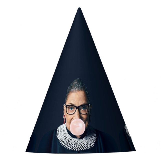 Ruth Bader Ginsburg Pink Bubble gum Partyhütchen (Vorderseite)