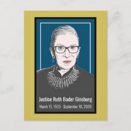 Ruth Bader Ginsburg Postcard, Oberster Gerichtshof Postkarte