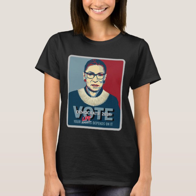 Ruth Bader Ginsburg Pro-Choice 2024 Frauen T-Shirt (Vorderseite)