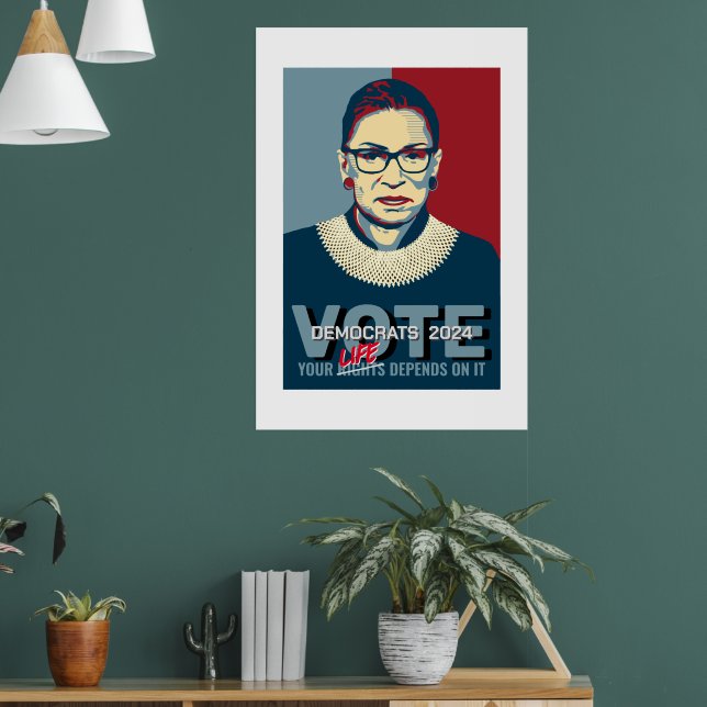 Ruth Bader Ginsburg Pro-Choice 2024 Poster (Wohnzimmer 1)