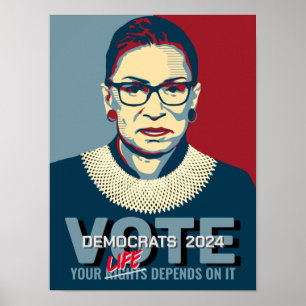 Ruth Bader Ginsburg Pro-Choice 2024 Poster