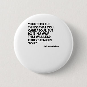 Ruth Bader Ginsburg Quote Care Button