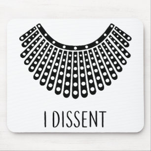 Ruth Bader Ginsburg, RBG Dissent Collar Mousepad