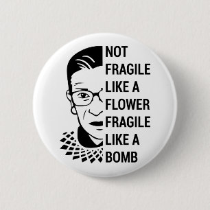 Ruth Bader Ginsburg, RBG, Feminist Button