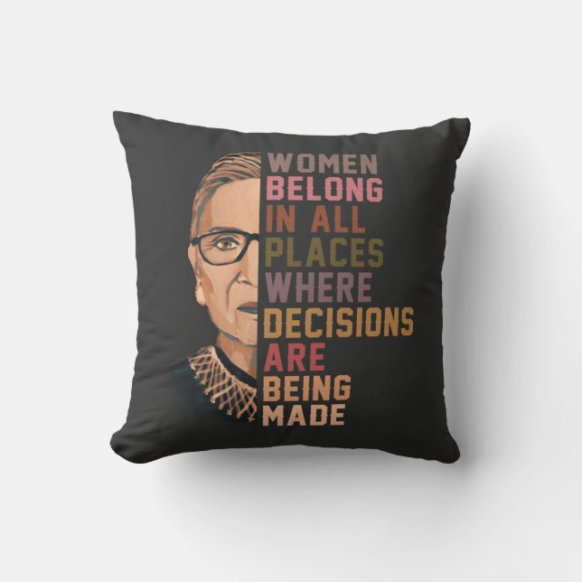 Ruth Bader Ginsburg RBG Kissen (Vorderseite)